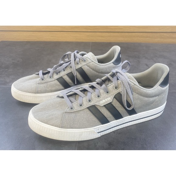 adidas Other - Adidas Men's Daily 3.0 Gray Canvas Skateboarding Sneaker Size 12